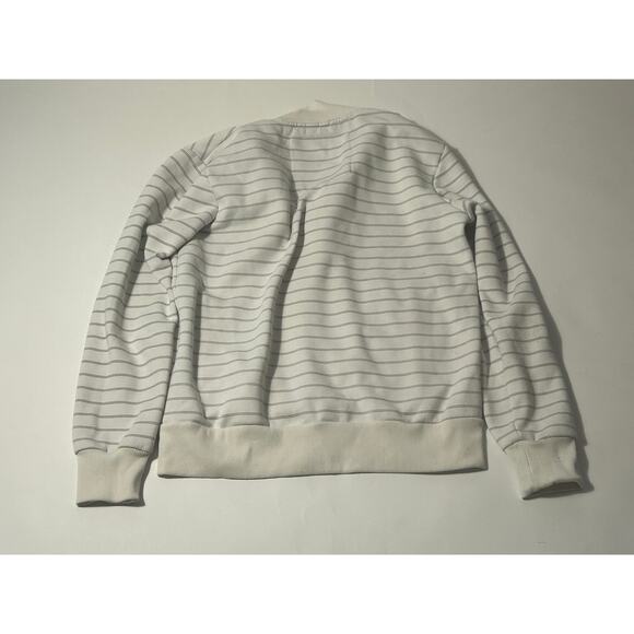 Vintage Diesel Jacket – White & Blue Striped, Size Large - Picture 2 of 3